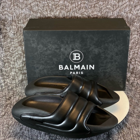 Balmain B-It Quilted Sandal Slide Men's